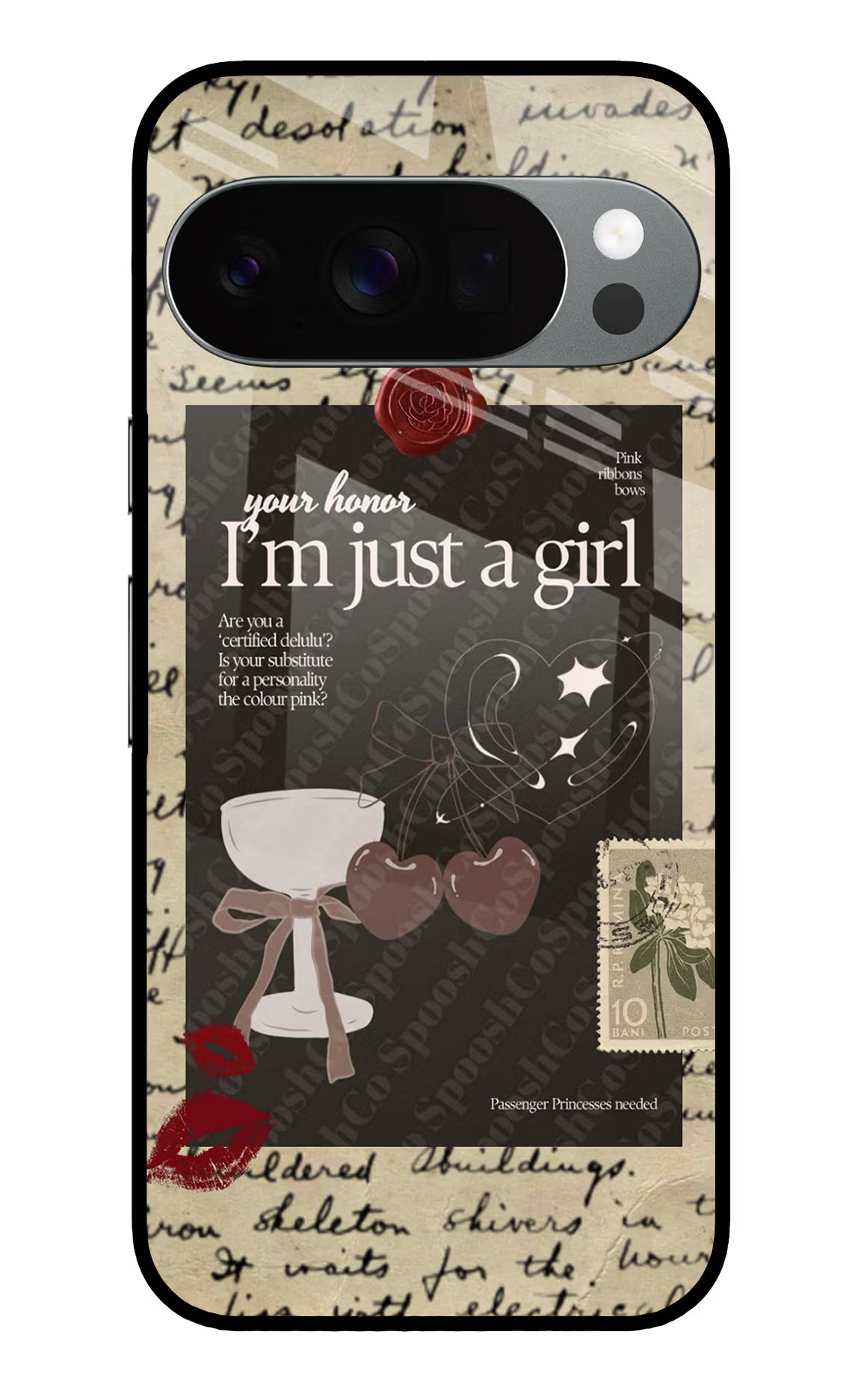 I am just a girl Google Pixel 10 Pro Glass Case