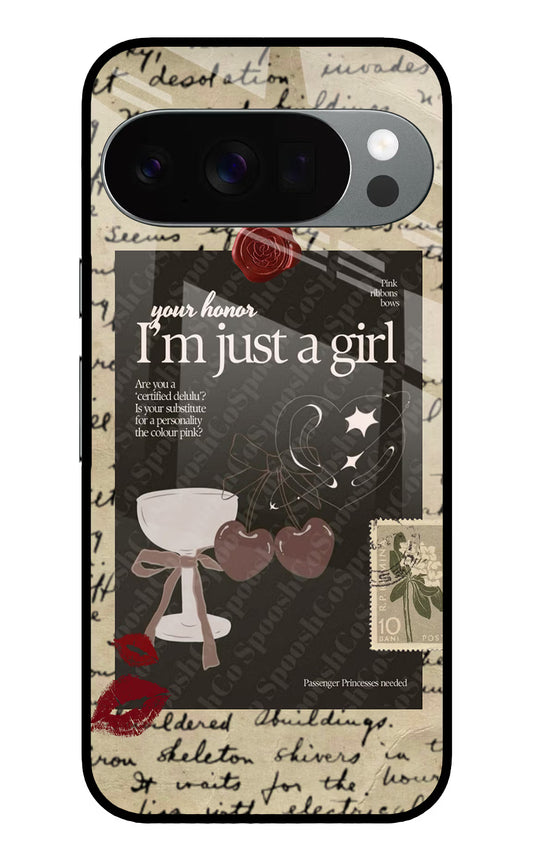 I am just a girl Google Pixel 10 Pro Glass Case