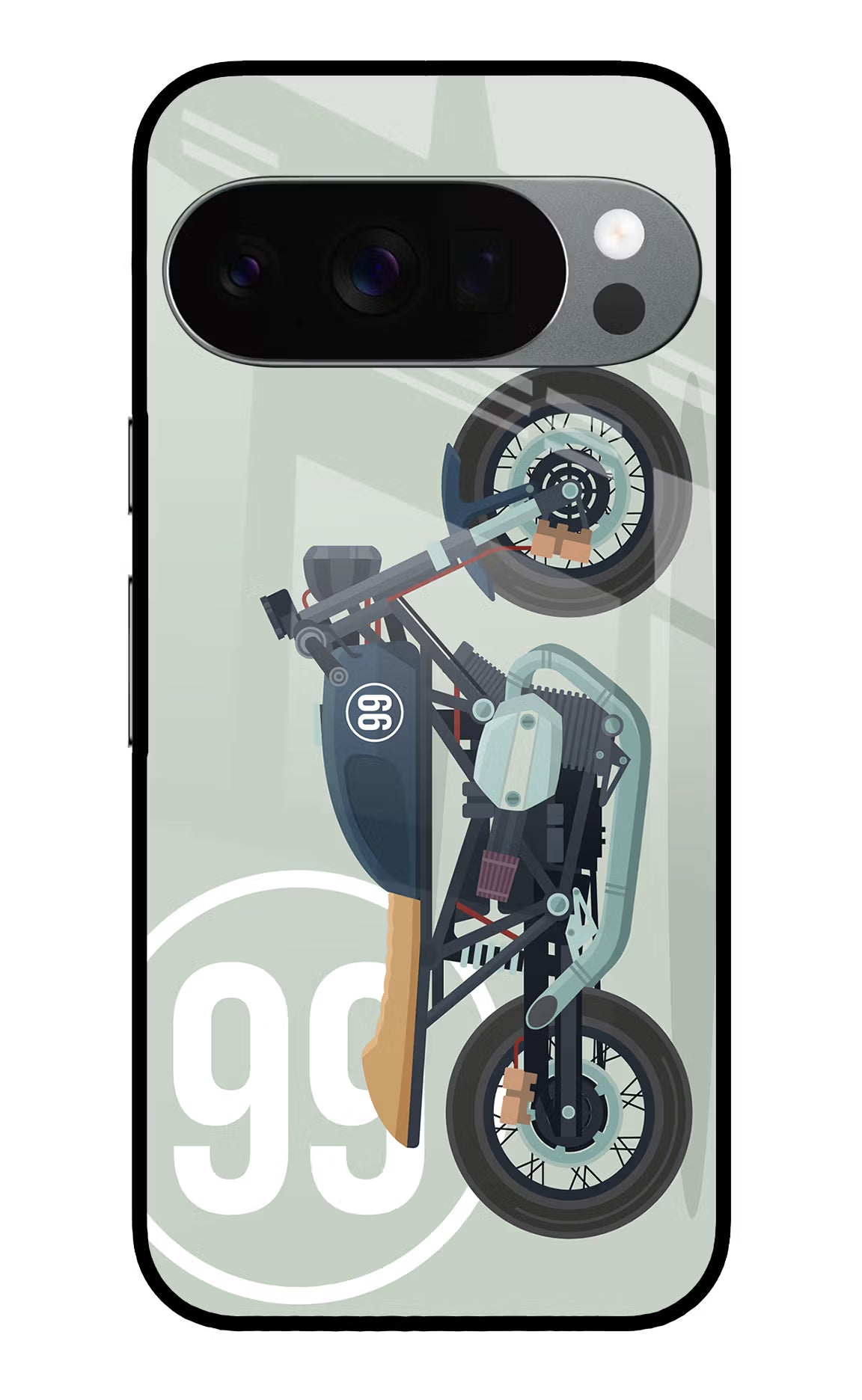 Classic Cafe Racer 99 Google Pixel 10 Pro Glass Case