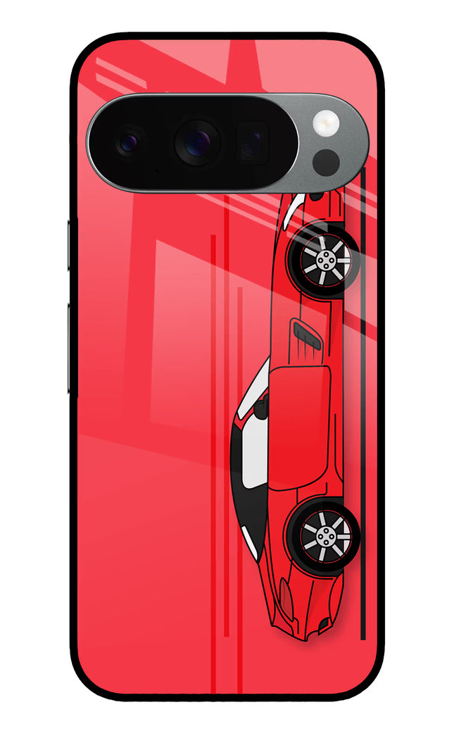 Red Velocity Google Pixel 10 Pro Glass Case