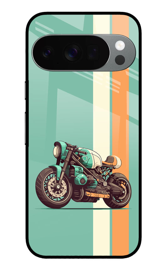 Striped Moto Drift Google Pixel 10 Pro Glass Case