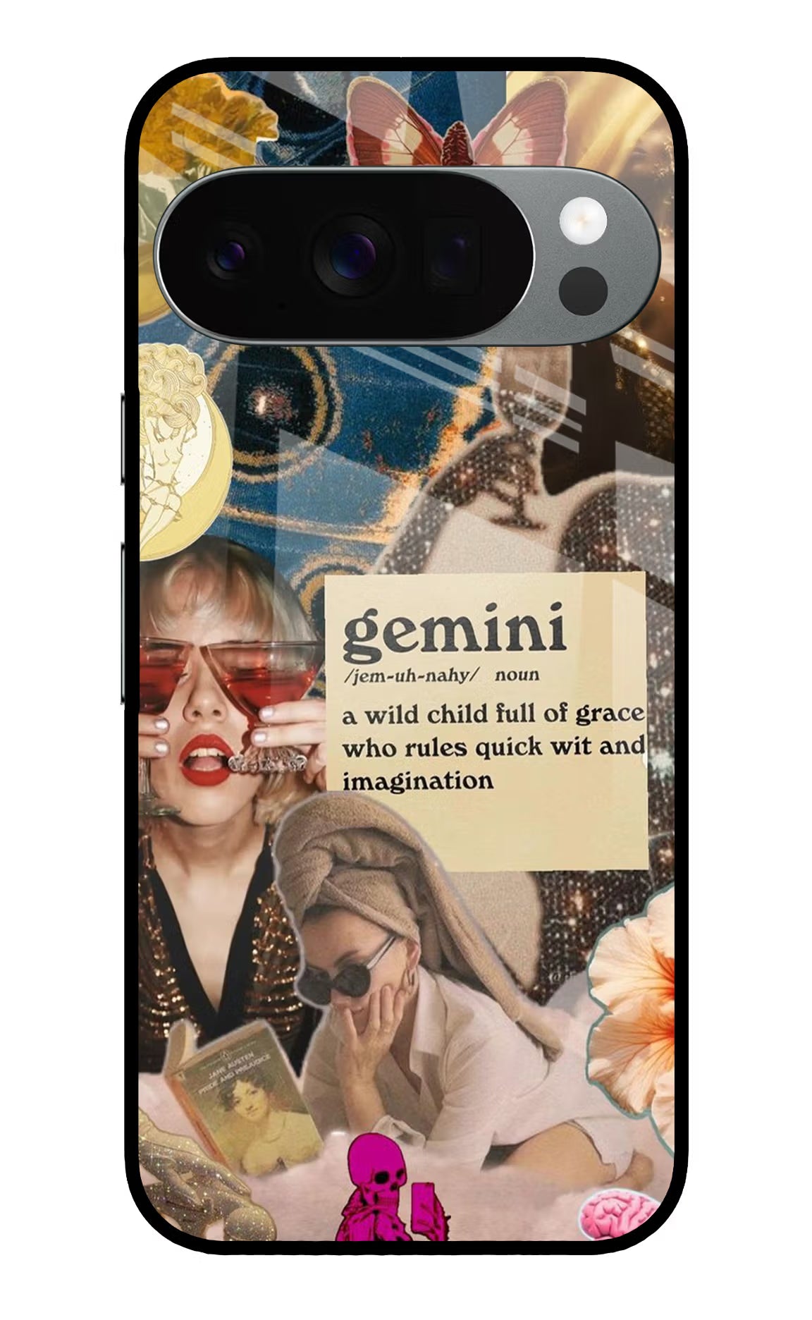 Gemini Zodiac Google Pixel 10 Pro Glass Case