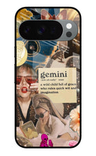 Gemini Zodiac Google Pixel 10 Pro Glass Case Back Cover by Casekaro