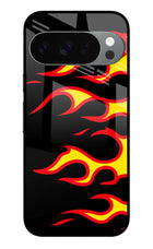 Side Sweep Flames Google Pixel 10 Pro Glass Case