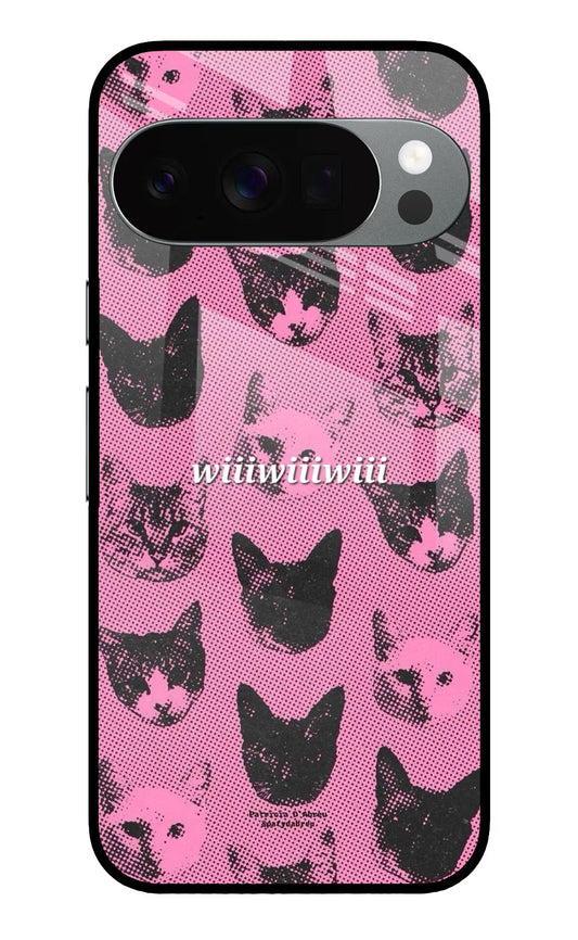 Pink Cats Google Pixel 10 Pro Glass Case