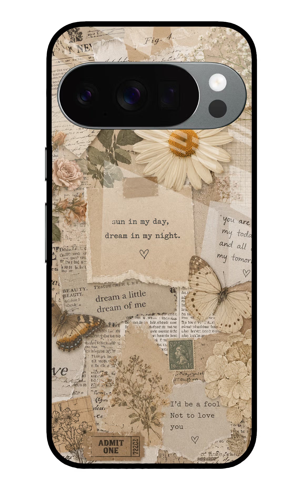 Vintage case Google Pixel 10 Pro Glass Case
