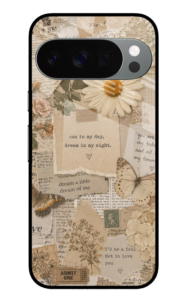 Vintage case Google Pixel 10 Pro Glass Case