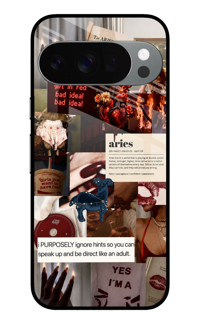 Zodiac Aries Google Pixel 10 Pro Glass Case