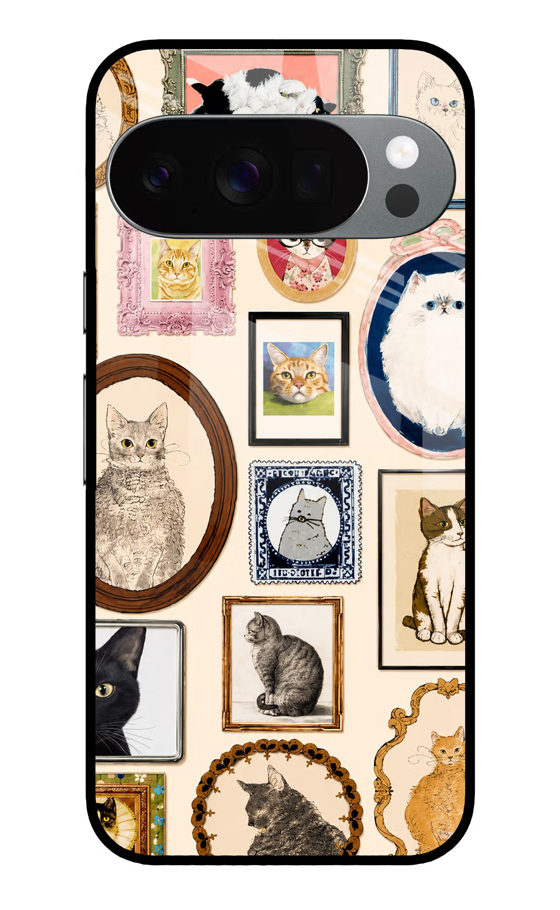 Mirror Cats Google Pixel 10 Pro Glass Case