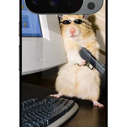 Hacker Hamster Google Pixel 10 Pro Glass Case