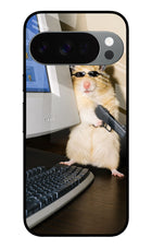 Hacker Hamster Google Pixel 10 Pro Glass Case
