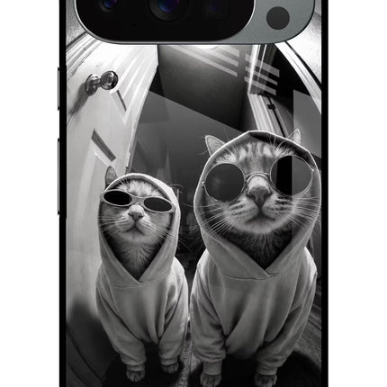 Hood Cats Google Pixel 10 Pro Glass Case Back Cover by Casekaro
