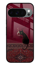 Midnight Cat Google Pixel 10 Pro Glass Case
