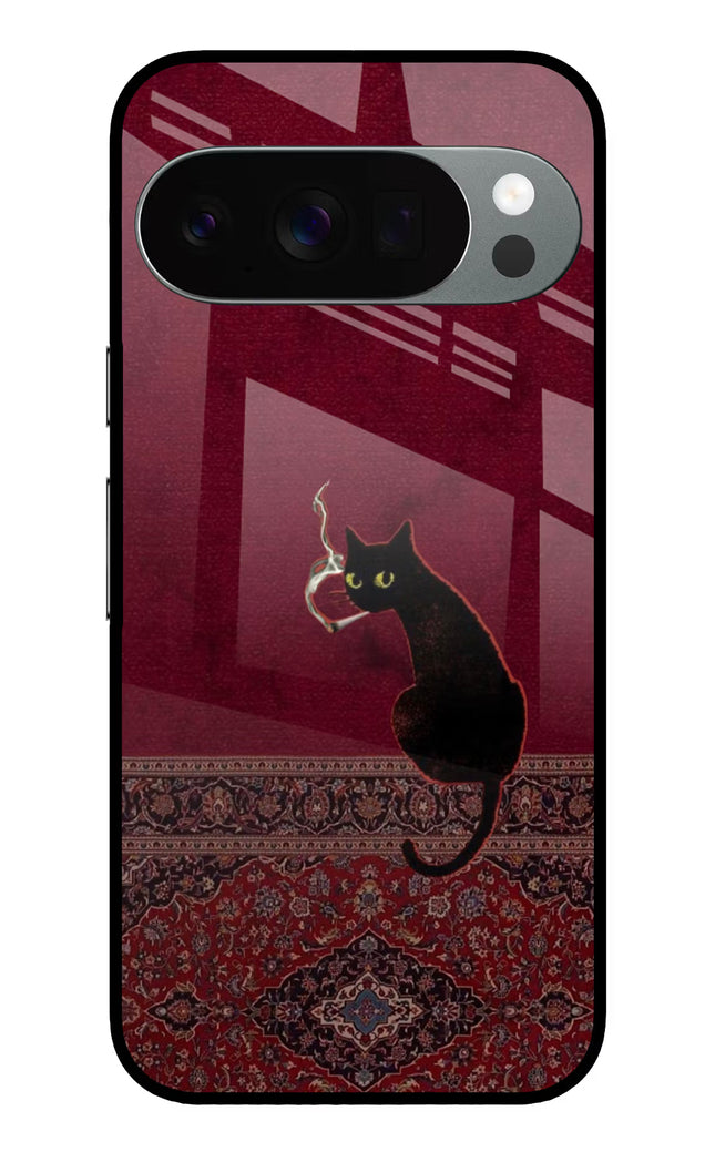 Midnight Cat Google Pixel 10 Pro Glass Case