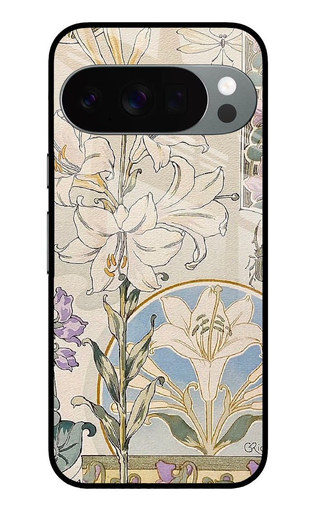 White Lily Google Pixel 10 Pro Glass Case