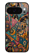 Folk Print Google Pixel 10 Pro Glass Case