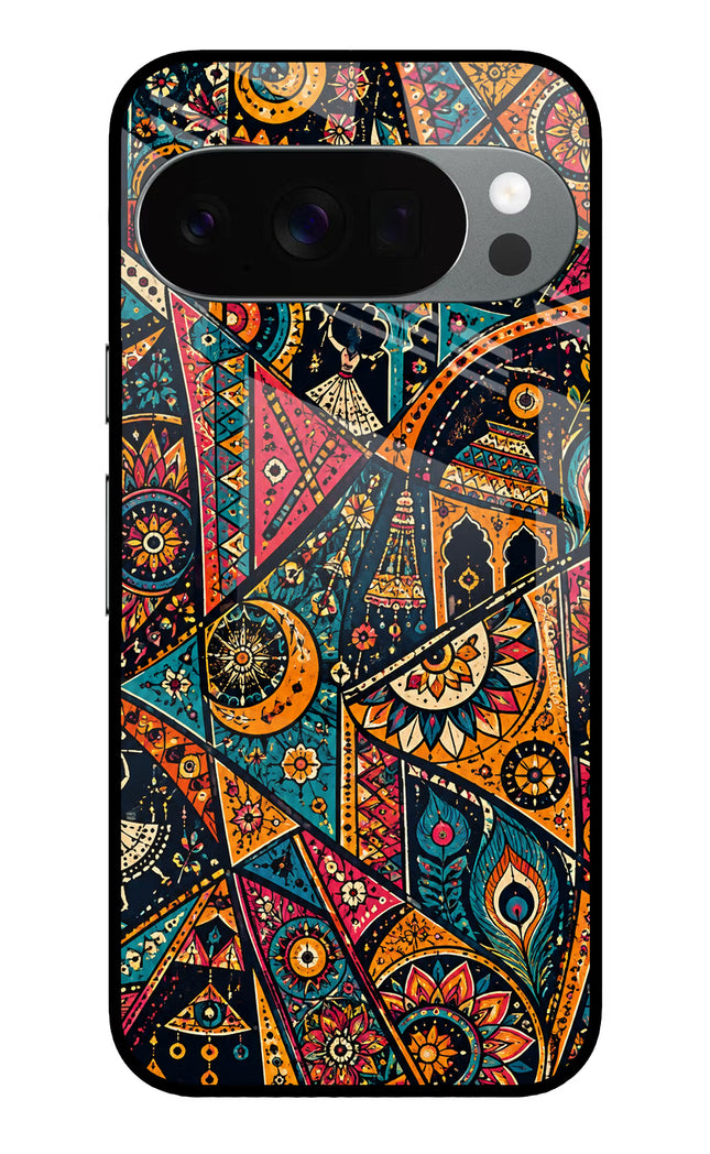 Folk Print Google Pixel 10 Pro Glass Case