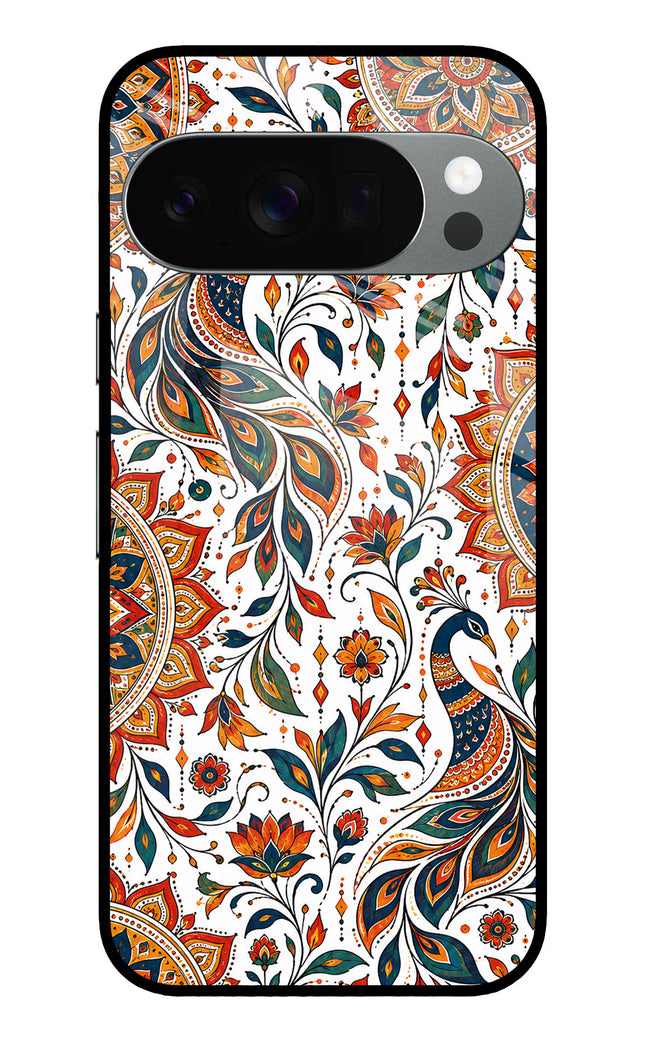 White Mayura Google Pixel 10 Pro Glass Case