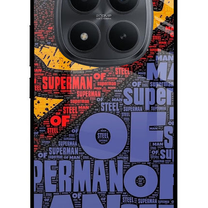 Superman Redmi Note 15 Pro+ 5G Glass Case Back Cover by Casekaro