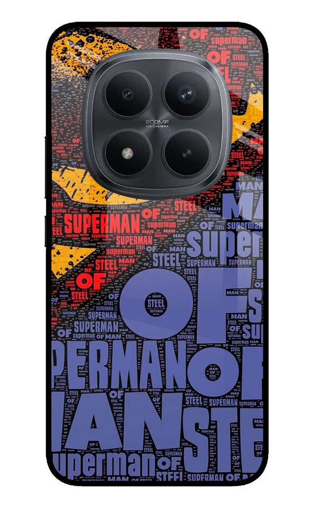 Superman Redmi Note 15 Pro+ 5G Glass Case Back Cover by Casekaro