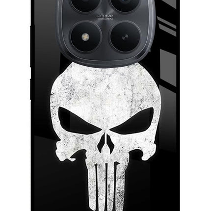 Punisher Skull Redmi Note 15 Pro+ 5G Glass Case Back Cover by Casekaro