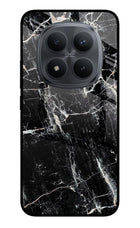 Black Marble Texture Redmi Note 15 Pro+ 5G Glass Case Back Cover by Casekaro
