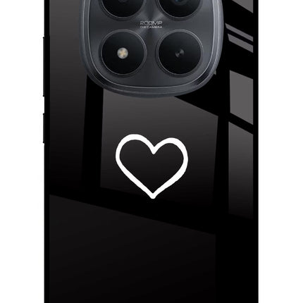 Heart Redmi Note 15 Pro+ 5G Glass Case Back Cover by Casekaro