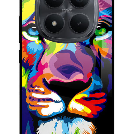 Lion Redmi Note 15 Pro+ 5G Glass Case Back Cover by Casekaro