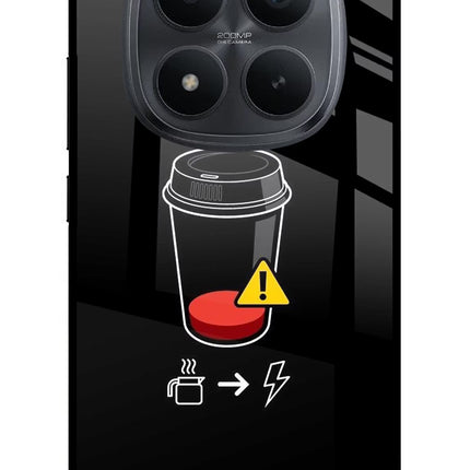 Coffee Redmi Note 15 Pro+ 5G Glass Case Back Cover by Casekaro