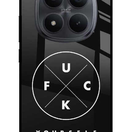 Go Fuck Yourself Redmi Note 15 Pro+ 5G Glass Case Back Cover by Casekaro