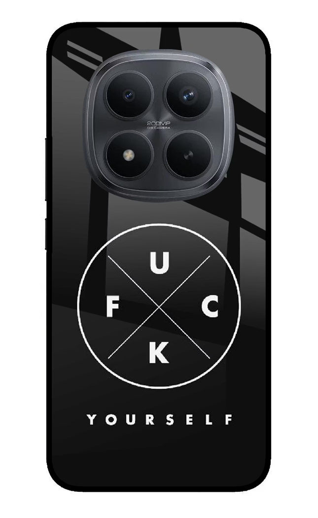 Go Fuck Yourself Redmi Note 15 Pro+ 5G Glass Case Back Cover by Casekaro