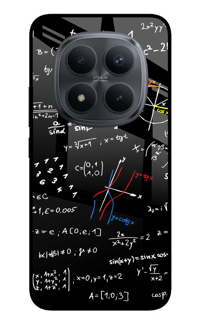 Mathematics Formula Redmi Note 15 Pro+ 5G Glass Case Back Cover by Casekaro