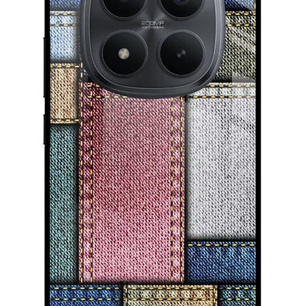 Multicolor Jeans Redmi Note 15 Pro+ 5G Glass Case Back Cover by Casekaro
