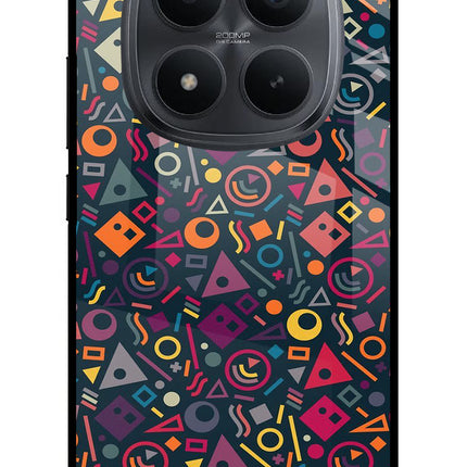 Geometric Abstract Redmi Note 15 Pro+ 5G Glass Case Back Cover by Casekaro
