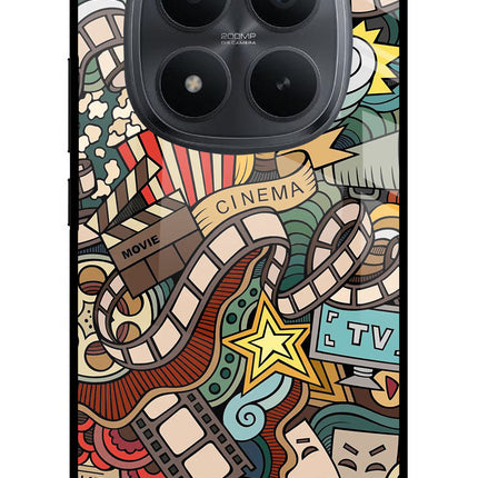 Cinema Abstract Redmi Note 15 Pro+ 5G Glass Case Back Cover by Casekaro