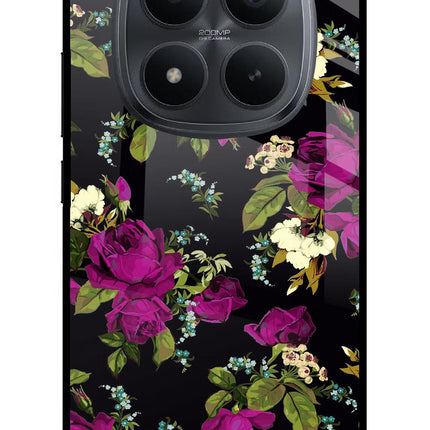Flowers Redmi Note 15 Pro+ 5G Glass Case Back Cover by Casekaro