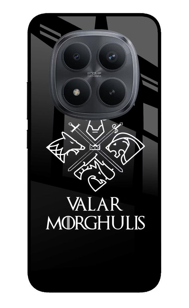 Valar Morghulis | Game Of Thrones Redmi Note 15 Pro+ 5G Glass Case Back Cover by Casekaro