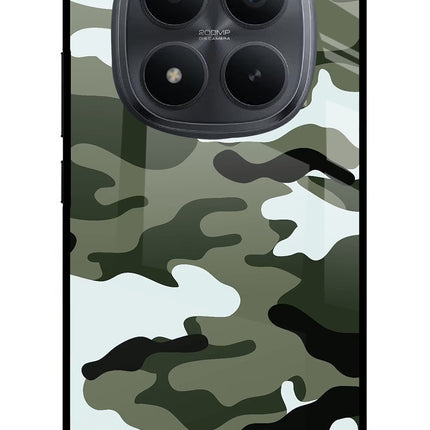 Camouflage Redmi Note 15 Pro+ 5G Glass Case Back Cover by Casekaro