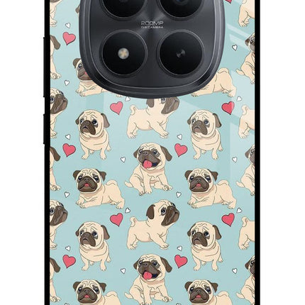Pug Dog Redmi Note 15 Pro+ 5G Glass Case Back Cover by Casekaro