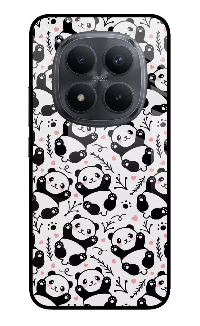 Cute Panda Redmi Note 15 Pro+ 5G Glass Case Back Cover by Casekaro