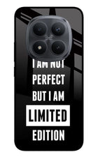 I Am Not Perfect But I Am Limited Edition Redmi Note 15 Pro+ 5G Glass Case Back Cover by Casekaro