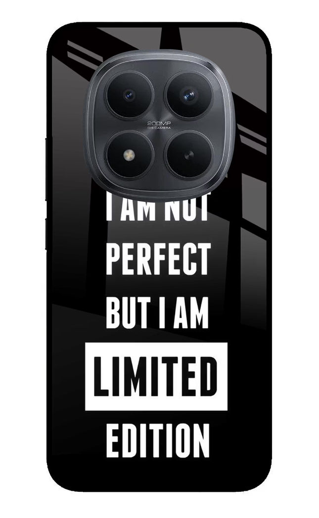 I Am Not Perfect But I Am Limited Edition Redmi Note 15 Pro+ 5G Glass Case Back Cover by Casekaro