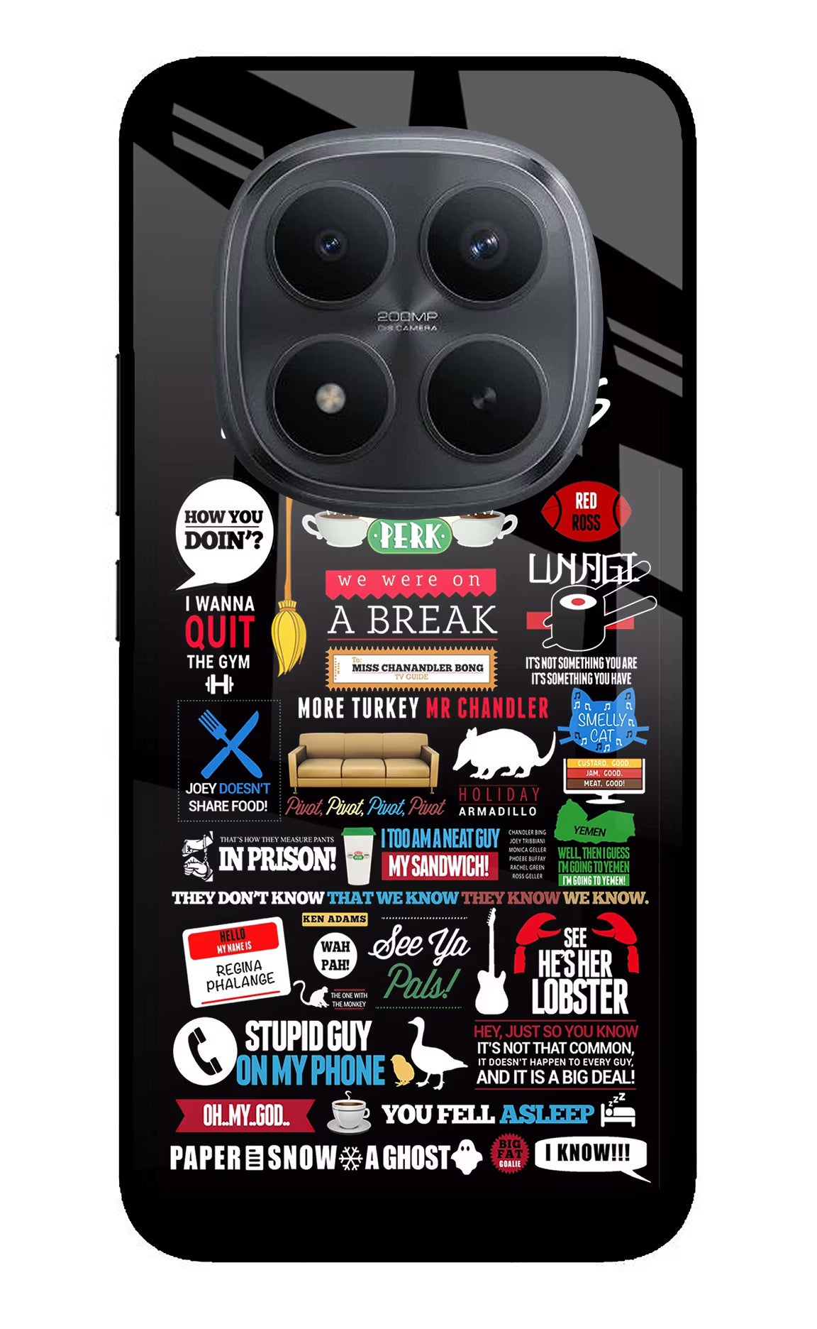 FRIENDS Redmi Note 15 Pro+ 5G Glass Case