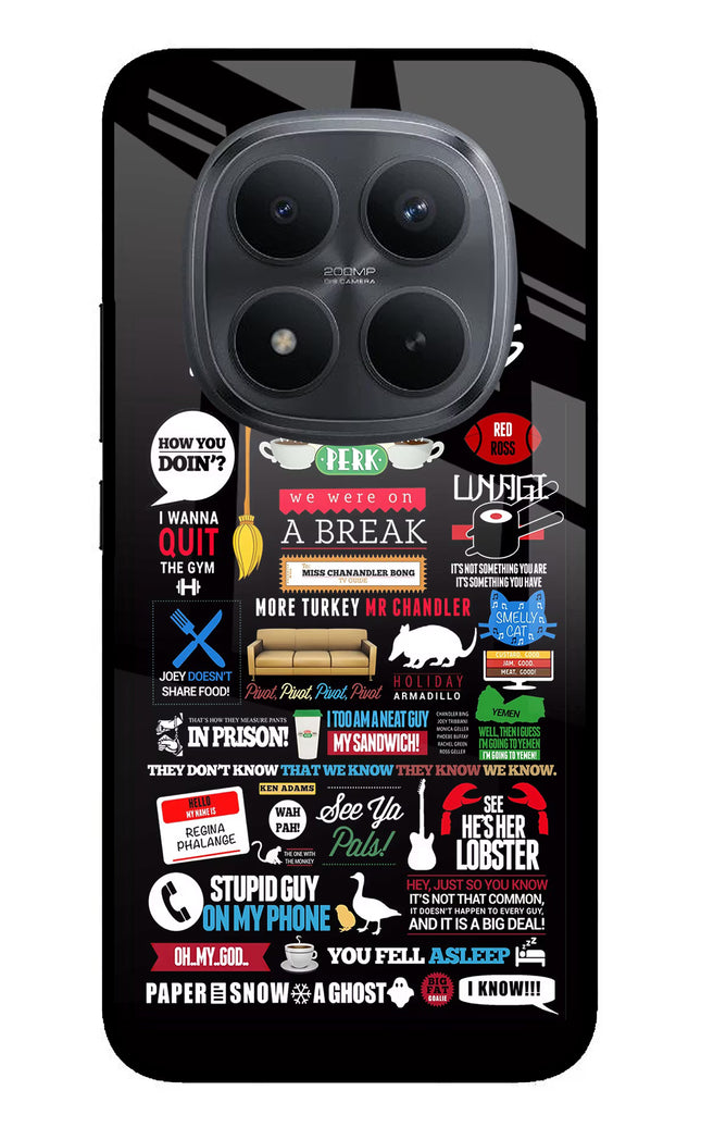 FRIENDS Redmi Note 15 Pro+ 5G Glass Case Back Cover by Casekaro