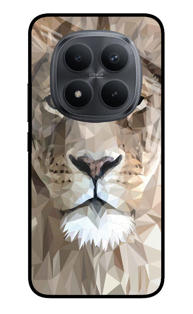 Lion Art Redmi Note 15 Pro+ 5G Glass Case Back Cover by Casekaro