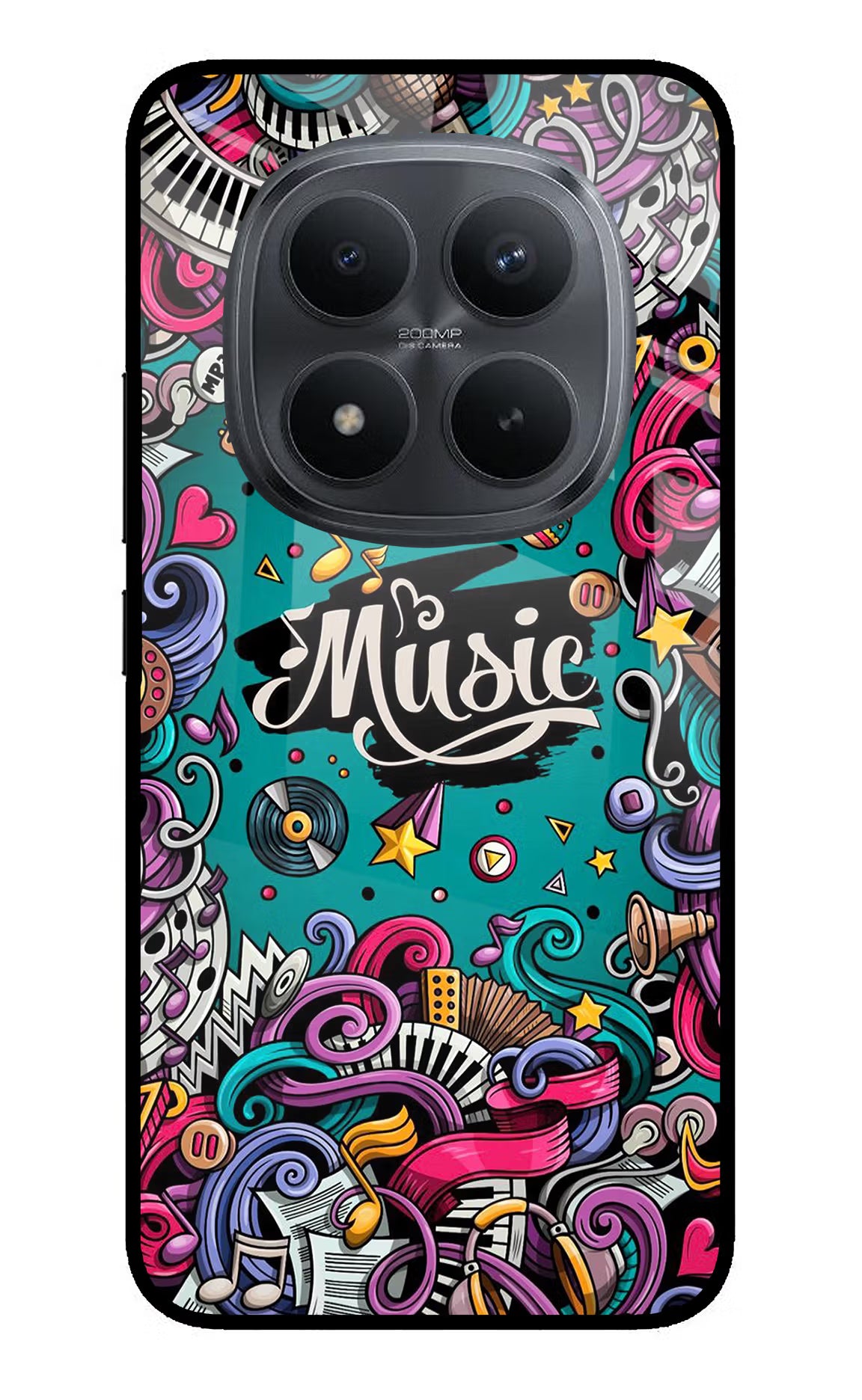 Music Graffiti Redmi Note 15 Pro+ 5G Glass Case