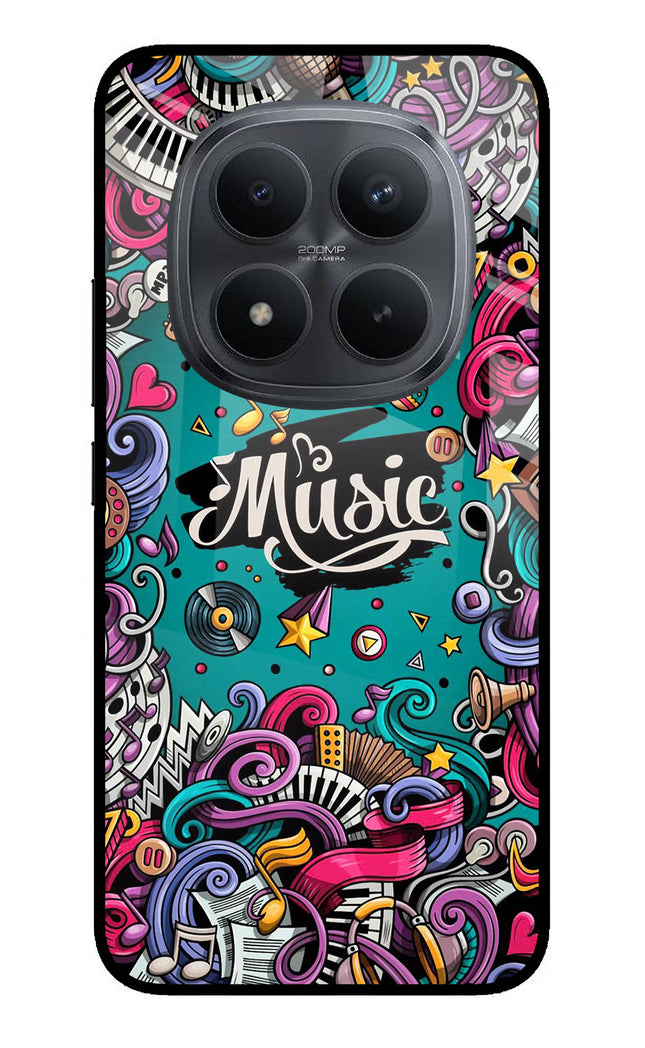 Music Graffiti Redmi Note 15 Pro+ 5G Glass Case Back Cover by Casekaro