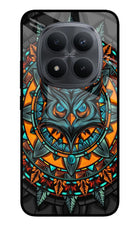 Angry Owl Art Redmi Note 15 Pro+ 5G Glass Case Back Cover by Casekaro