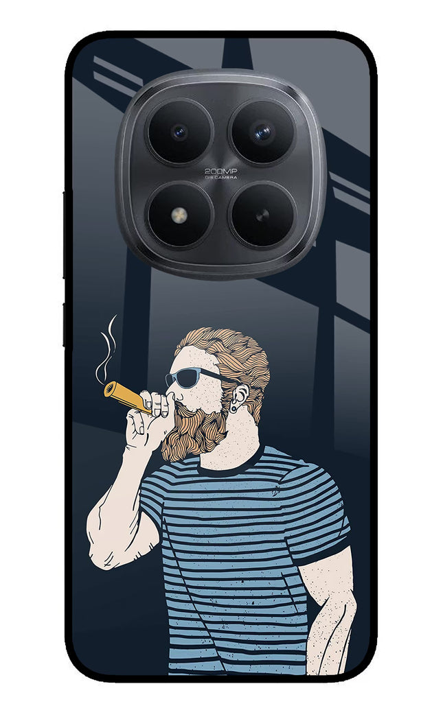 Smoking Redmi Note 15 Pro+ 5G Glass Case Back Cover by Casekaro