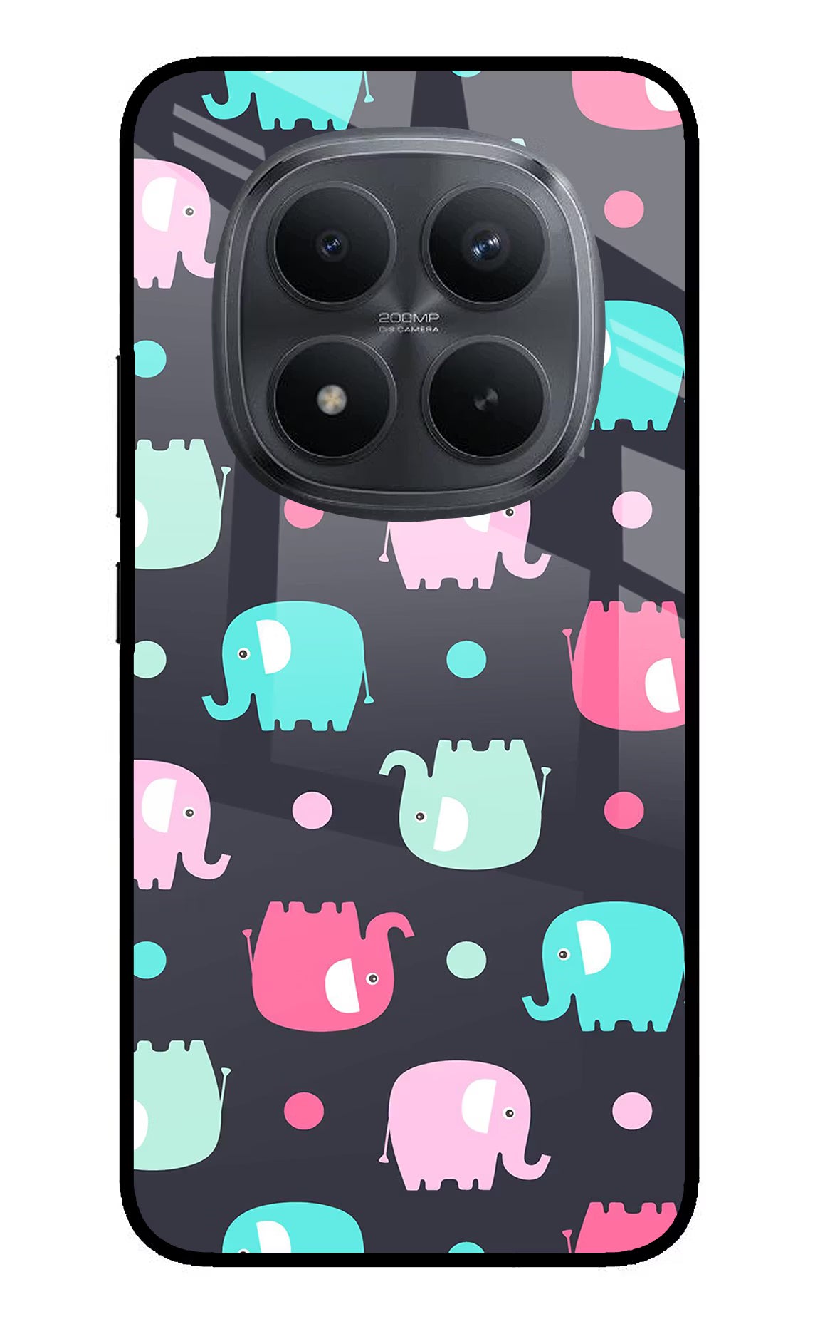 Elephants Redmi Note 15 Pro+ 5G Glass Case